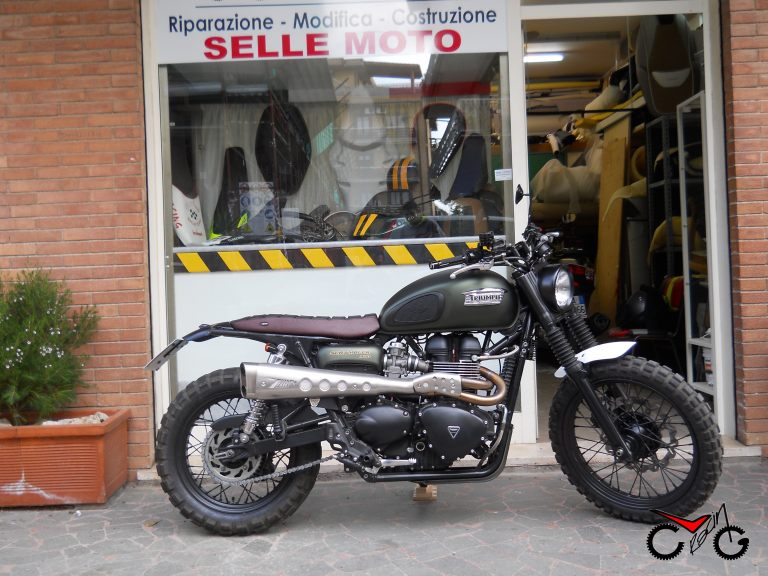 sella triumph booneville scrambler